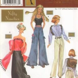 digital vintage patterns simplicity 7081 for barbie doll and fashion dolls 11 1\2 inches