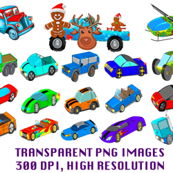 Sport Car PNG Files - Collection of High-Quality Vehicle Clipart for Commercial Use (Digital Download)