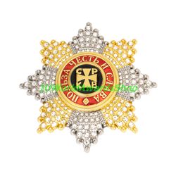 Star of the Order of St. Vladimir with rhinestones. Russian empire. Copy