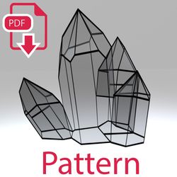 Digital drawing 048 for printing glass terrarium pattern. Printable pattern. DIY terrarium template PDF
