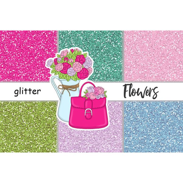 Bright summer and spring sparkle digital glitters for crafting, planner stickers and invitations. Bright textures of red, pink, purple, green, aquamarine and bl
