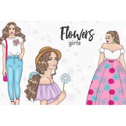 Spring Woman Clipart | Glamour Girl Clipart