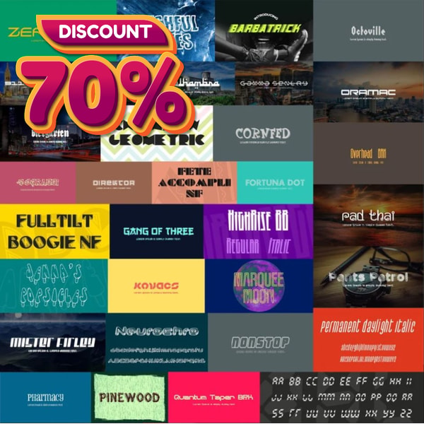 25,000 Best Font Collection Bundle, Biggest Font Pack, Mixed | Inspire ...
