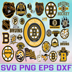 boston bruins hockey team svg, boston bruins svg, nhl svg, nhl svg, png, dxf, eps, instant download