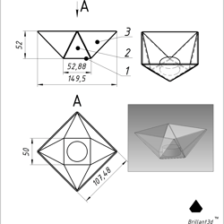 project 64. stained glass printable pattern. brillant3d