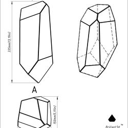 project 62. stained glass printable pattern. brillant3d
