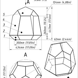 project 56. stained glass printable pattern. brillant3d