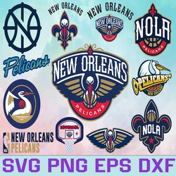 new orleans pelicans basketball team svg, new orleans pelicans svg, nba teams svg, nba svg, png, dxf, eps