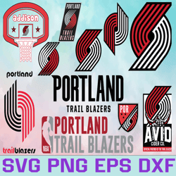 portland trail blazers basketball team svg, portland trail blazers svg, nba teams svg, nba svg, png, dxf, eps