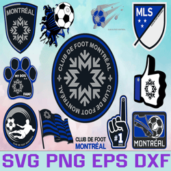 club de foot montreal soccer team svg, club de foot montreal svg, mls teams svg, mls svg, png, dxf, eps