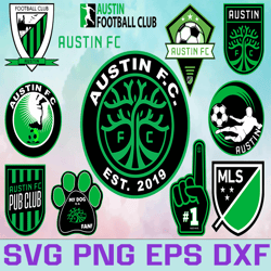 austin fc soccer team svg, austin fc svg, mls teams svg, mls svg, png, dxf, eps, instant download