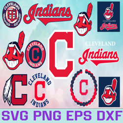 cleveland indians baseball team svg, cleveland indians svg, mlb team  svg, mlb svg, png, dxf, eps, jpg