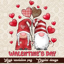 Valentines Day Gnomies Png Sublimation Design, Valentines Day Png, Valentine's Gnome Png, Gnome Png Design, Gnome Png