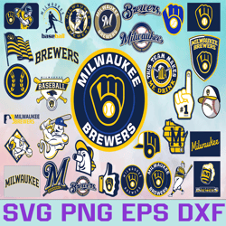 milwaukee brewers baseball team svg, milwaukee brewers svg, mlb team  svg, mlb svg, png, dxf, eps, jpg, instant download