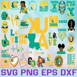 xavier university football team svg, xavier university svg,  hbcu team svg, mega bundle, designs, cricut, cutting file