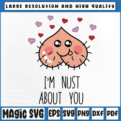 i am nuts about you valentines day svg, valentine couples valentine's day, digital download