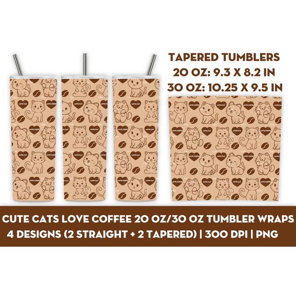 Cute cats love coffee 20oz 30oz tumbler wraps cover 3.jpg