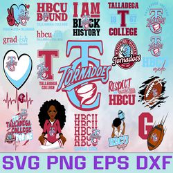 talladega college football team  svg, talladega college svg,  hbcu team svg, mega bundle, designs, cricut