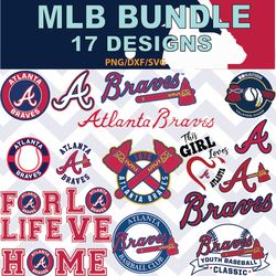 Atlanta Braves svg, Atlanta Braves bundle baseball Teams Svg, Atlanta Braves MLB Teams svg, png, dxf