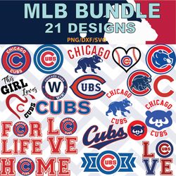 Chicago Cubs svg, Chicago Cubs bundle baseball Teams Svg, Chicago Cubs MLB Teams svg, png, dxf