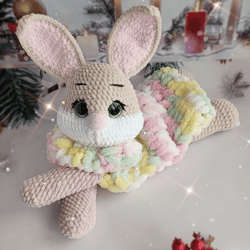 A soft toy bunny pajama girl