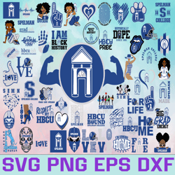 spelman college football team svg, spelman college svg, hbcu team svg, mega bundle, designs, cricut, cutting file