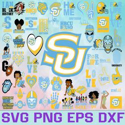 southern university football team svg, southern university svg, hbcu team svg, mega bundle, designs, cricut