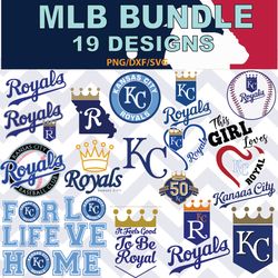 Kansas City Royals svg, Kansas City Royals bundle baseball Teams Svg, Kansas City Royals MLB Teams svg, png, dxf
