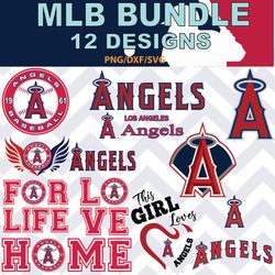 Los Angeles Angels svg, Los Angeles Angels bundle baseball Teams Svg, Los Angeles Angels MLB Teams svg, png, dxf