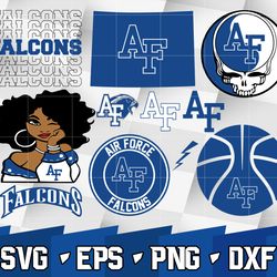 air force falcons svg bundle , ncaa svg, logo ncaa bundle svg eps dxf png , digital download , instant download
