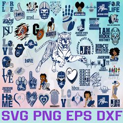 jackson state football team svg, jackson state svg, hbcu team svg, mega bundle, designs, cricut, cutting file