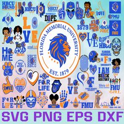 florida memorial university football team svg, florida memorial university svg,hbcu team svg, mega bundle, designs