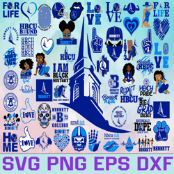 bennett college football team svg, bennett college svg, hbcu team svg, mega bundle, designs, cricut, cutting file