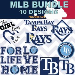 Tampa Bay Rays svg, Tampa Bay Rays bundle baseball Teams Svg, Tampa Bay Rays MLB Teams svg, png, dxf