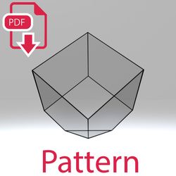 stained glass terrarium template 026. printable pattern. diy terrarium template pdf