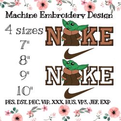 Nike embroidery mashine design Yoda