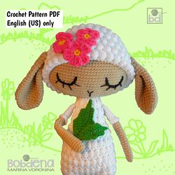 lamb crochet pattern, crochet sheep, amigurumi lamb sheep pattern, crochet pattern, lamb blanche amigurumi pattern pdf