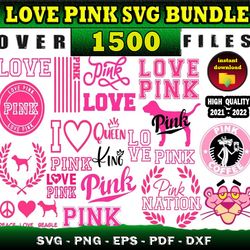 1500 LOVE PINK MEGA SVG BUNDLE - SVG Files for print & cricut