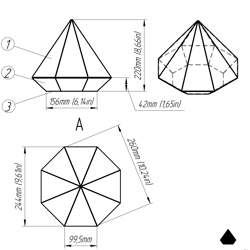 project 49. stained glass printable pattern. brillant3d