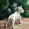 statue white bull terrier