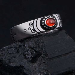 Anime Puella Magi Madoka Magica Akemi Stone Cosplay Silver Ring, Anime Ring, Cosplay Ring, 925 Sterling Silver Ring,