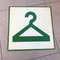wardrobe image door number plate sign green white