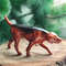 figurine polish hound serbian hound russian hound