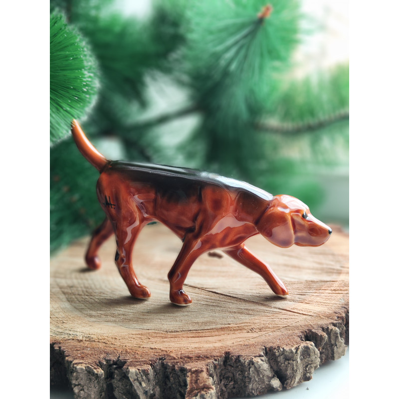 figurine polish hound serbian hound russian hound