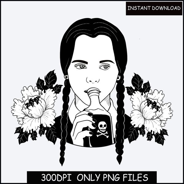 Wednesday Addams, Wednesday PNG, Addams Family, Over your dead body, PNG, Sublimation,DigitalDownload.jpg