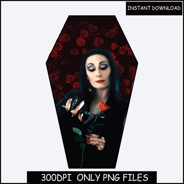 Morticia Addams PNG Instant Download ,Darling, I Always Wear Black.jpg