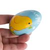 painted Easter egg with chicken and text