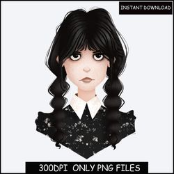 w - wednesday png, nevermore shirt cricut cut file png, digital instant download