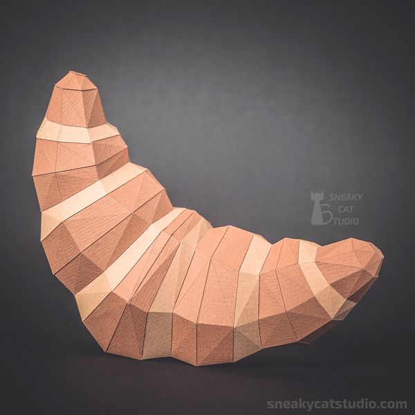 Coffe-to-go-Croisant-love-DIY-papercraft-low-poly-3D-Pepakura-PDF-Pattern-Download-paper-craft-Template-origami sculpture-model-wall-decor-sweet-1.jpg