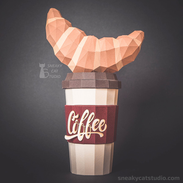 Coffe-to-go-Croisant-love-DIY-papercraft-low-poly-3D-Pepakura-PDF-Pattern-Download-paper-craft-Template-origami sculpture-model-wall-decor-sweet-6.jpg